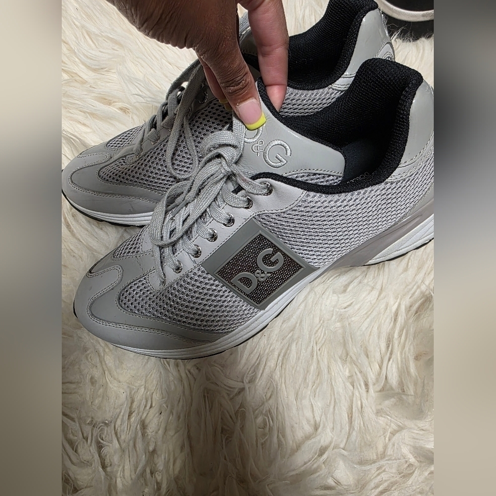 D&G Unisex Gray Sneakers